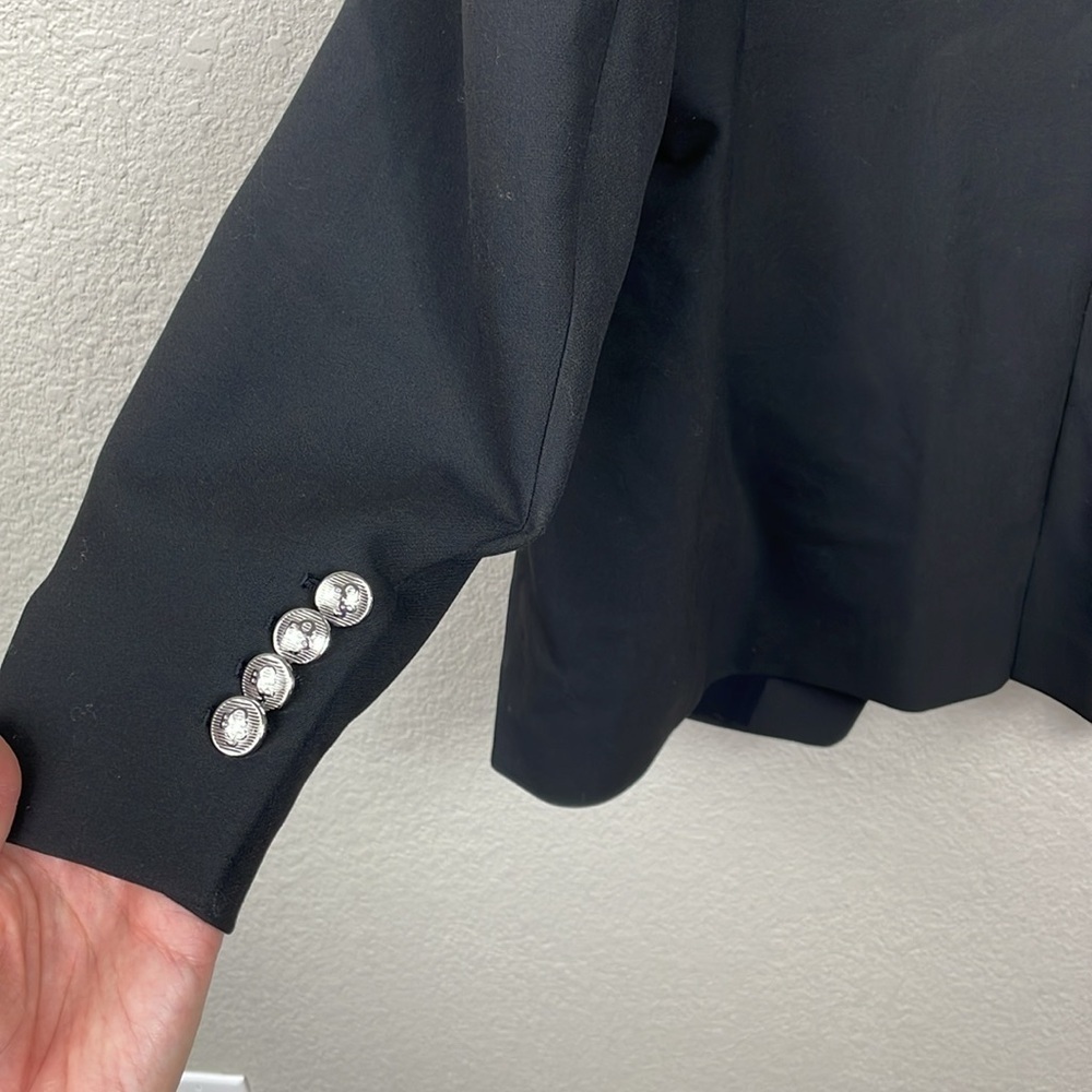New BOSS Hugo Boss Jelary Double Breasted Blazer Jacket Business Black Sz 12 - Picture 5 of 15